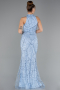Eisblau Abendkleid Lang ABU4791