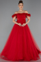Abendkleid Lang Rot ABU5432