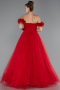 Abendkleid Lang Rot ABU5432