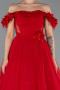 Abendkleid Lang Rot ABU5432
