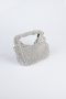 Abendtasche Steinbesetzt Silber MN974