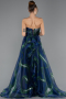 Abschlusskleid Lang Marineblau ABU5441