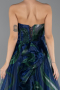 Abschlusskleid Lang Marineblau ABU5441