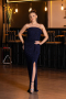 Abschlusskleid Lang Marineblau ABU5445