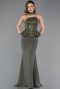 Abendkleid Lang Chiffon Khaki ABU5457
