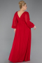 Kleider in Großen Größen Lang Chiffon Rot ABU1988