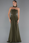 Abendkleid Lang Khaki ABU5476