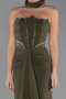 Abendkleid Lang Khaki ABU5476