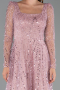 Partykleid Midi Perlenbesetzt Puder ABK2469