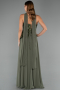 Abendkleid Lang Chiffon Khaki ABU5486