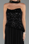 Abendkleid Lang Chiffon Schwarz ABU5486