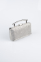 Abendtasche Gemustert Platin SH857