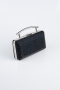 Abendtasche Gemustert Schwarz SH857