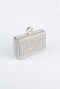 Abendtasche Gemustert Platin SH858
