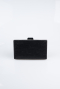 Abendtasche Gemustert Schwarz SH859