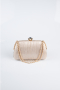 Abendtasche Laserschnitt Gold SH860