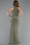 Khaki Abendkleid Lang ABU5422