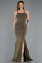 Abendkleid Lang Khaki ABU5506