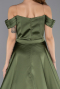 Abendkleid Lang Satin Khaki ABU5507
