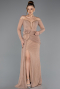 Abendkleid Lang Spitze Zwiebelschale ABU5509