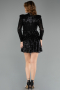 Abendkleid Kurz Schwarz ABK2480