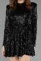 Abendkleid Kurz Schwarz ABK2480