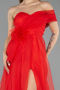 Abendkleid Lang Rot ABU5528