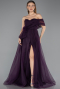 Abendkleid Lang Violett dunkel ABU5528
