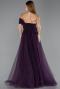 Abendkleid Lang Violett dunkel ABU5528