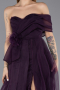 Abendkleid Lang Violett dunkel ABU5528
