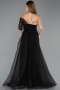 Abendkleid Lang Schwarz ABU5528