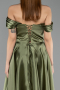 Abendkleid Lang Satin Khaki ABU5530