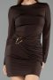 Partykleid Kurz Braun ABK2484