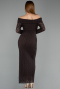 Partykleid Midi Spitze Braun ABK2488