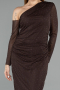 Partykleid Midi Steinbesetzt Braun ABK2493