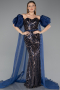 Abendkleid Lang Marineblau ABU5537