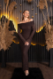 Partykleid Midi Spitze Braun ABK2488