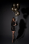 Abendkleid Mini Pailletten-Samt Kupfer ABK2477