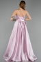 Abendkleid Lang Satin Puder ABU5541