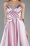 Abendkleid Lang Satin Puder ABU5541