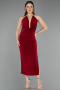 Partykleid Midi Weinrot ABK2495