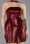 Weinrot Partykleid Mini ABK2201