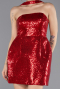 Rot Partykleid Mini ABK2201