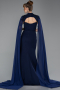 Abendkleid Lang Marineblau ABU5558