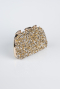 Abendtasche Steinbesetzt Gold SH839