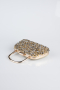 Abendtasche Steinbesetzt Gold SH839