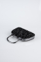 Abendtasche Steinbesetzt Schwarz SH839