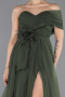 Abendkleid Lang Khaki ABU5528
