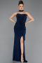 Abschlusskleid Lang Marineblau ABU5564