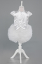 Abendkleid für Kinder Kurz Weiß ABK2502